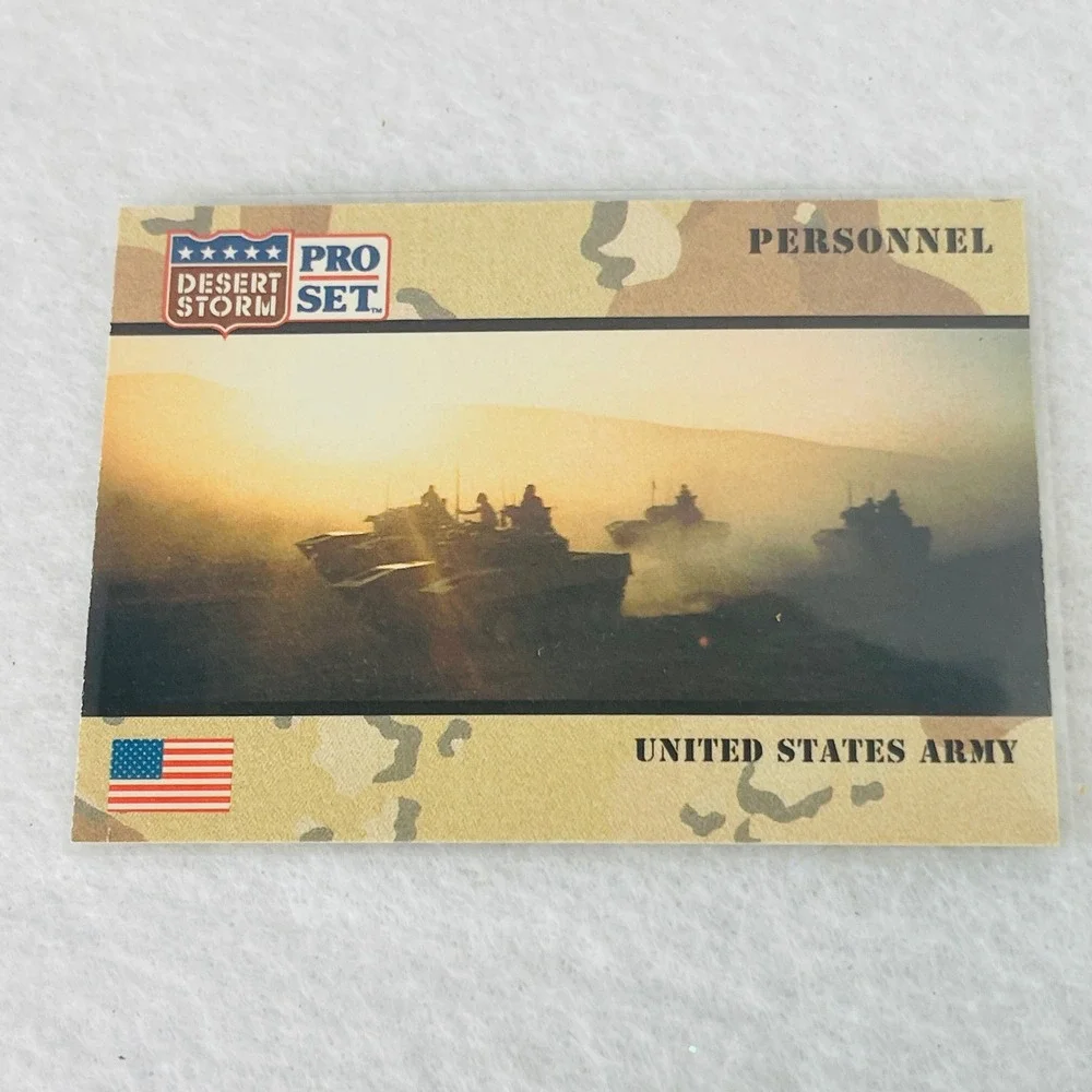 1991 Pro Set Desert Storm Trading Card 119 United States Army Personnel General